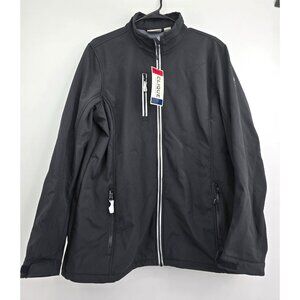 New Clique Black Lined Jacket with Purdue Staff on Arm Size XL